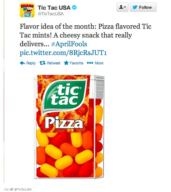 Tic Tac sabor pizza Tic Tac sabor pizza