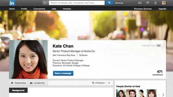 Página de perfil do LinkedIn também terá o modelo Facebook.